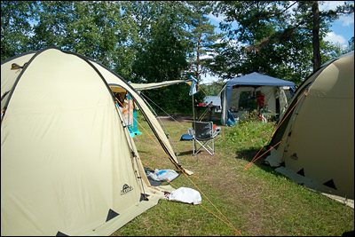 Палаточный лагерь на Велье